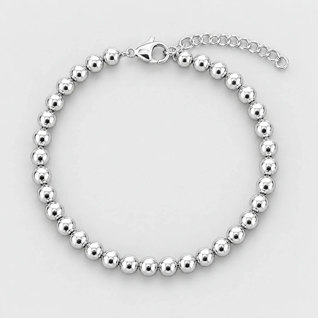 Women's Ball Bracelet (Silver) - 5mm