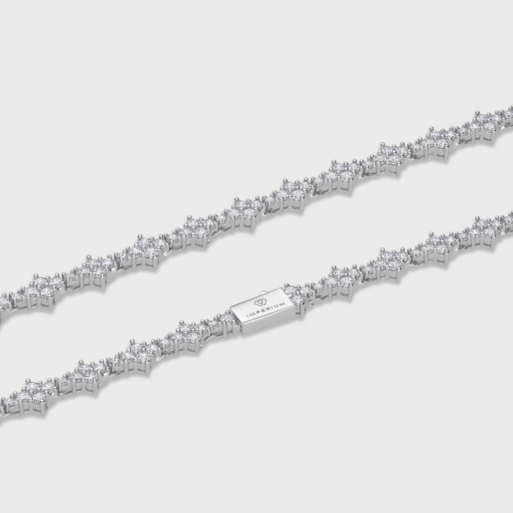 Women's Honeycomb Tennis Chain (Silver) - 6.5mm