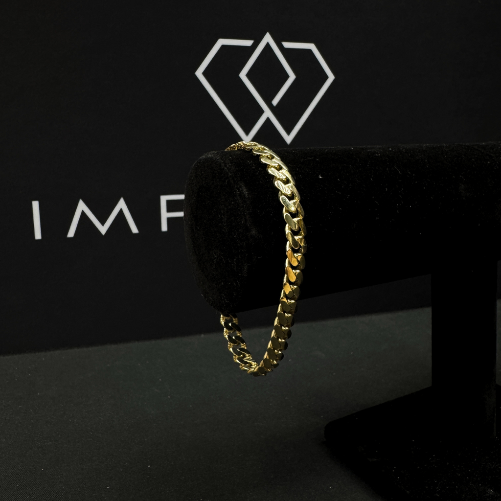 Solid Gold Cuban Link Bracelet - 7mm
