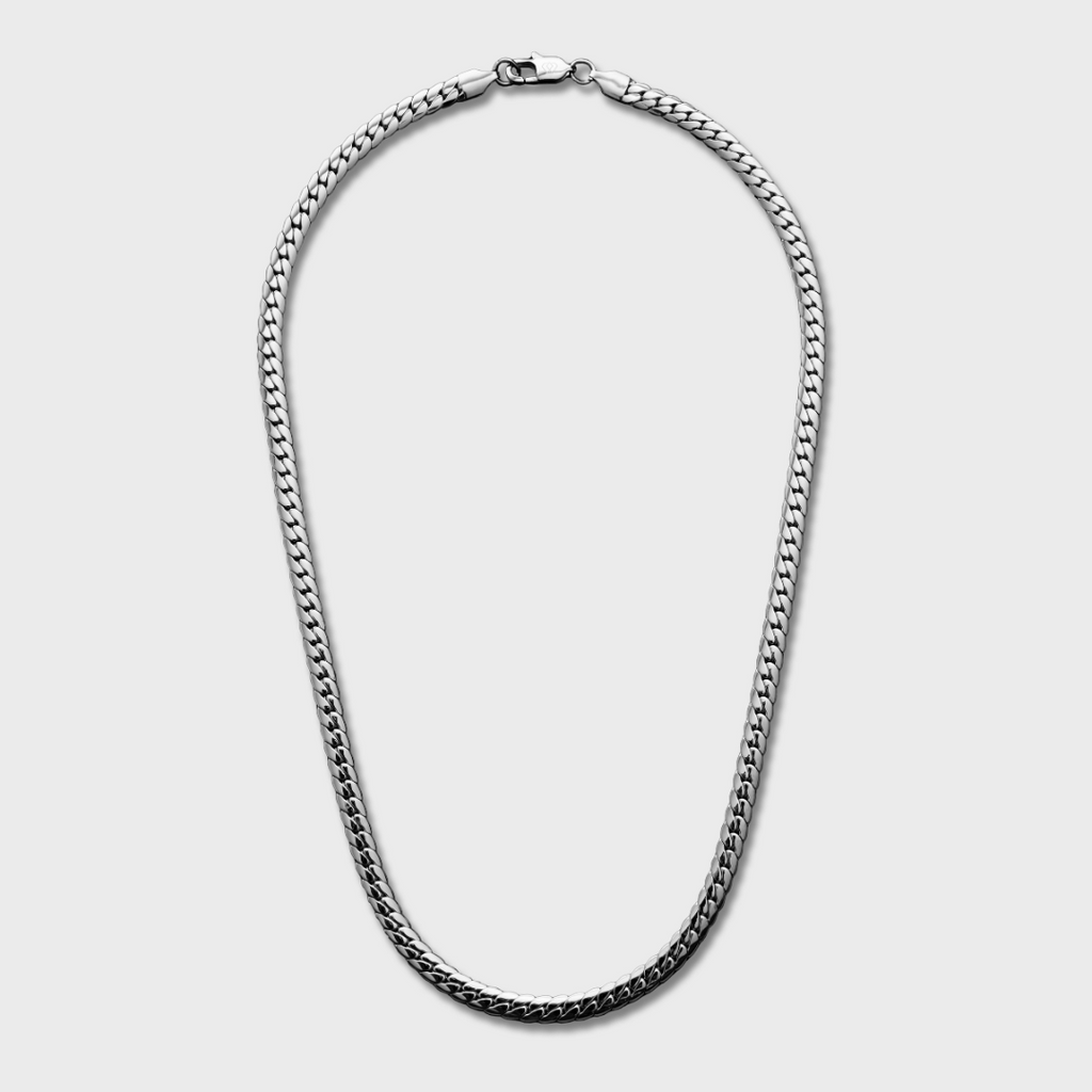 Miami Cuban Link Chain + Bracelet (Silver) - 5mm