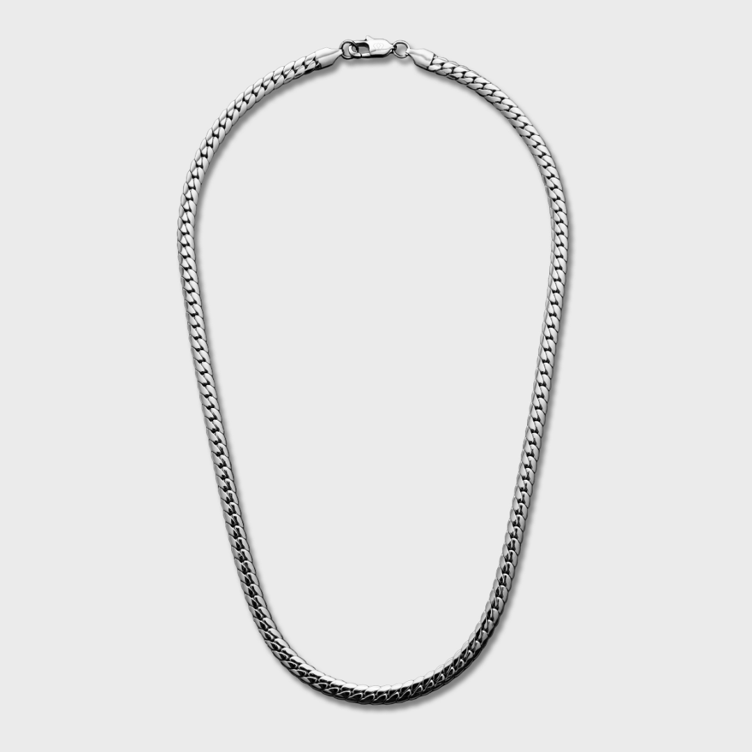 Miami Cuban Link Chain + Bracelet (Silver) - 5mm