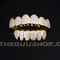 Hip Hop  Gold-Plated Grillz Bar Iced Edition