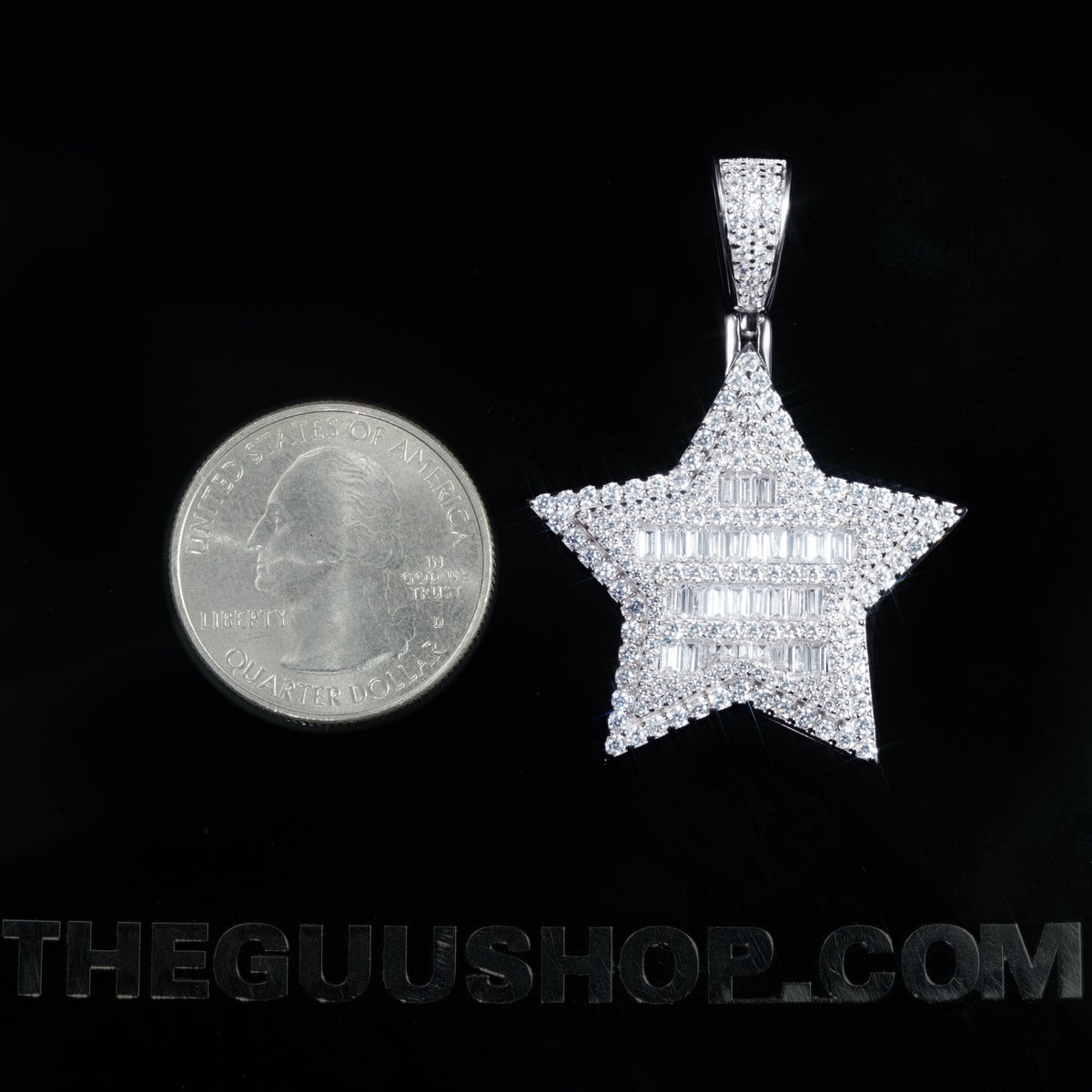 UPDATED 2019 Hip Hop CZ Pentagram Pendant