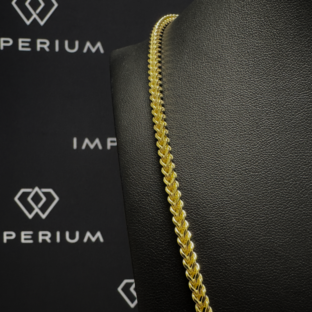 Solid Gold Franco Chain - 4mm