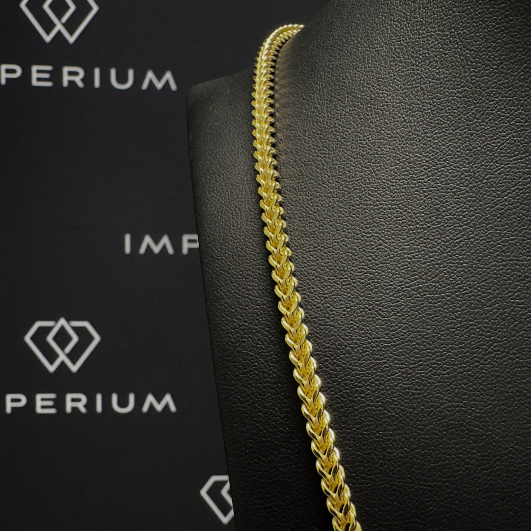 Solid Gold Franco Chain - 4mm
