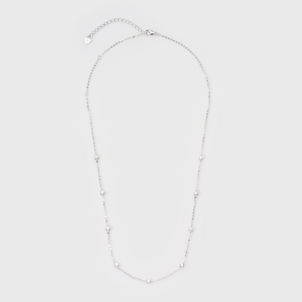 Moissanite Novem Necklace (Silver)