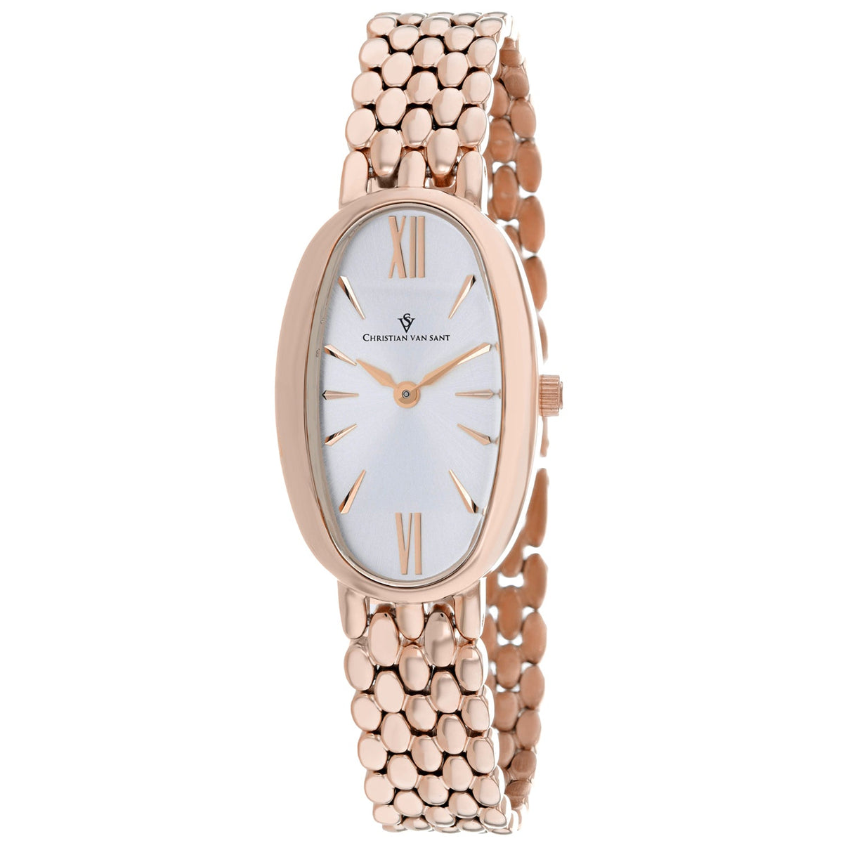 Christian Van Sant Women's Lucia Silver Dial Watch