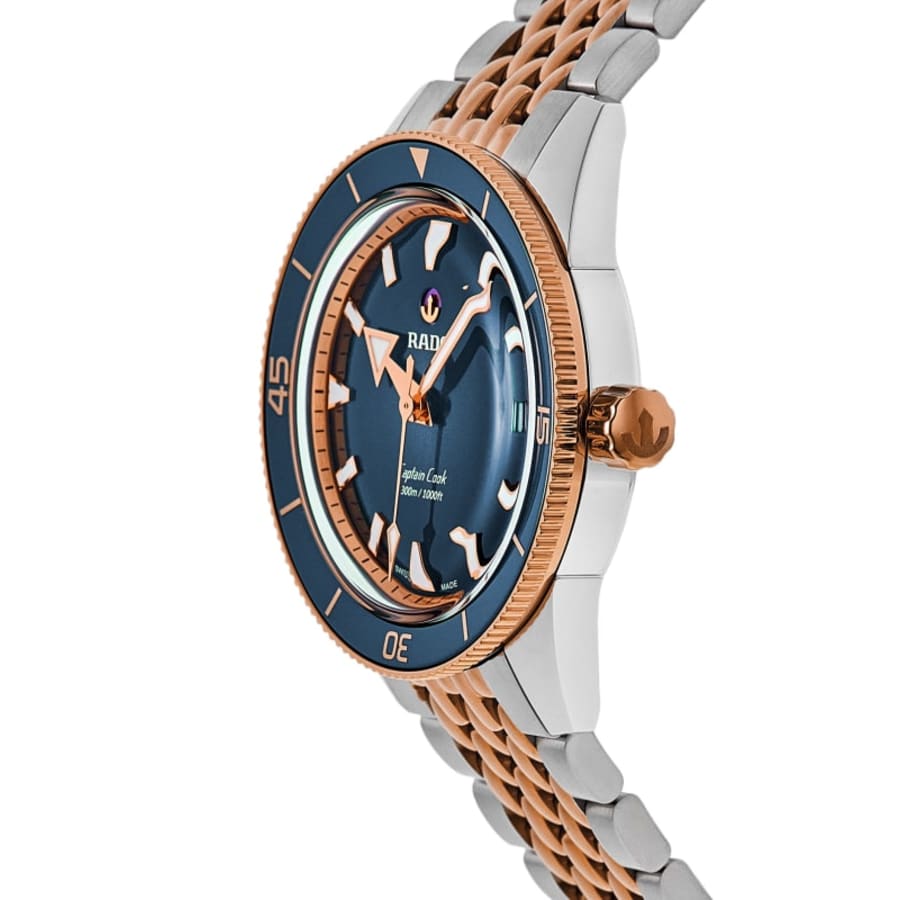 Rado Captain Cook Automatic 39mm Blue Dial Two-Tone Stainless Steel Men's Watch R32224203