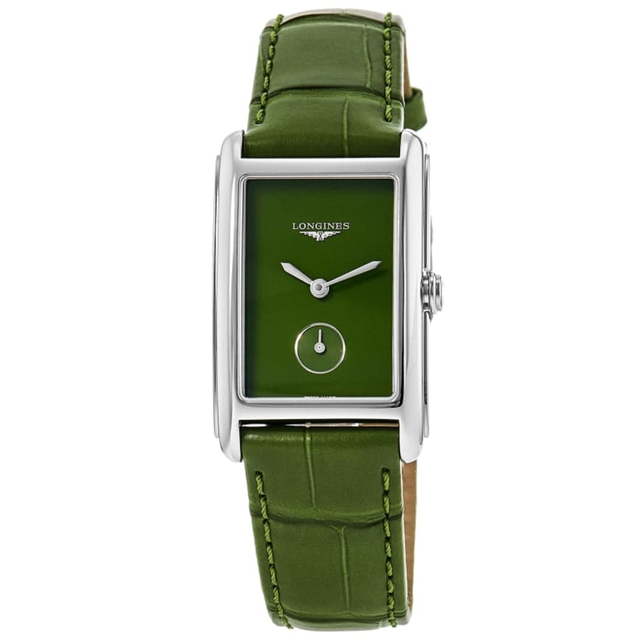 Longines DolceVita Quartz Green Dial Leather Strap Women's Watch L5.512.4.60.2
