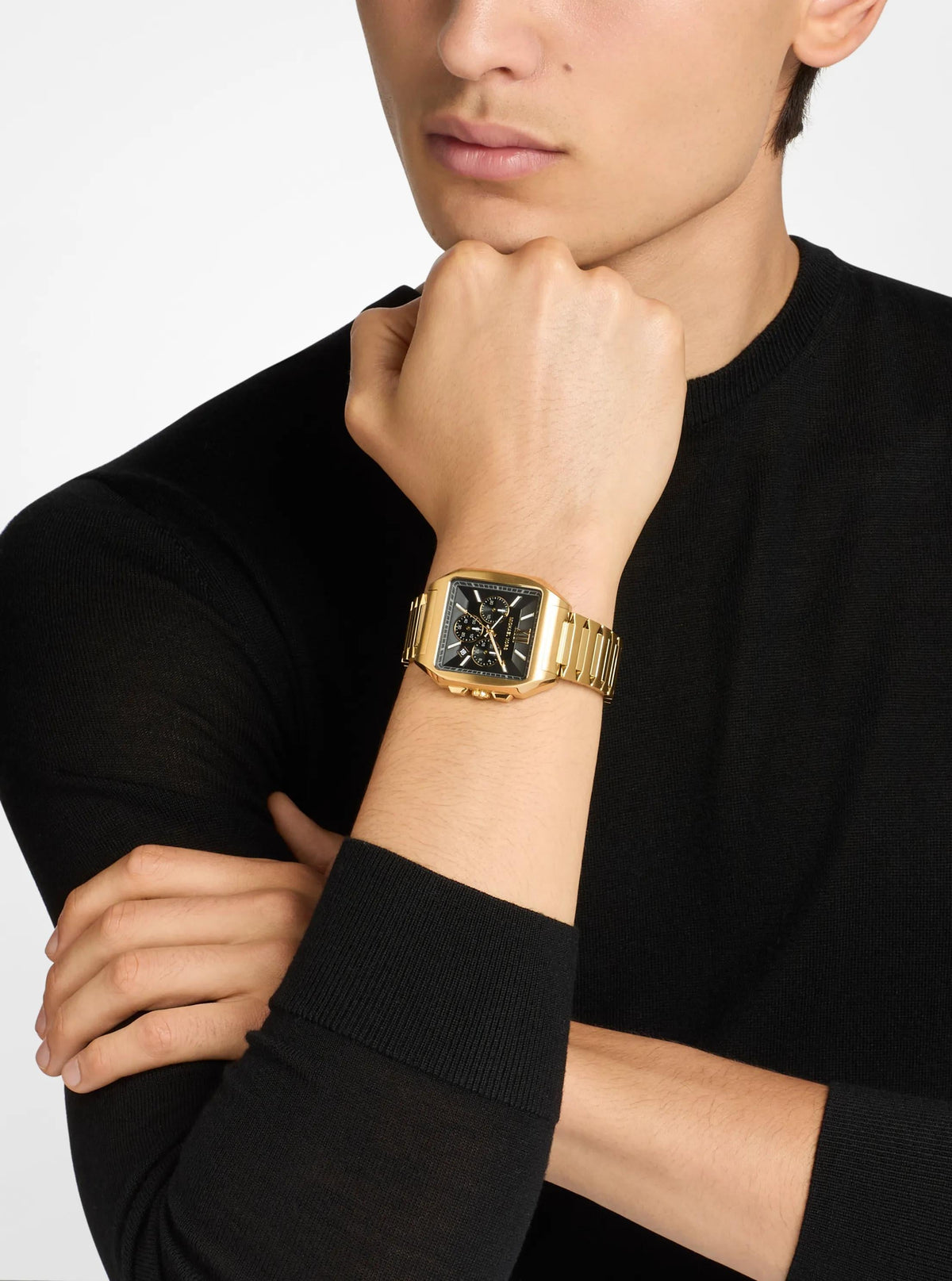 Hayes Oversized Gold-Tone Sport Watch