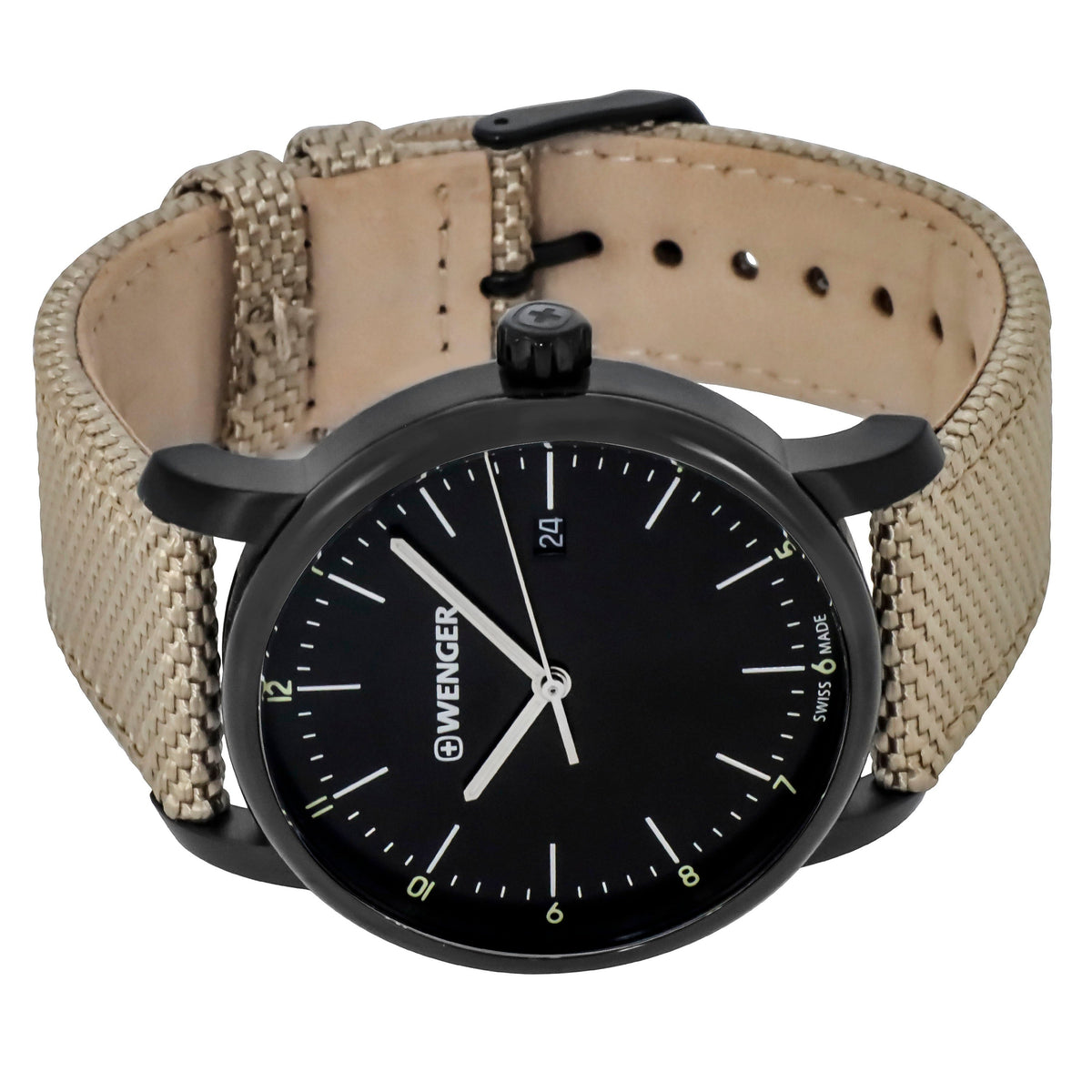 WENGER SWISS ARMY Men's Urban Classic 42mm Black Dial Watch 01.1741.138