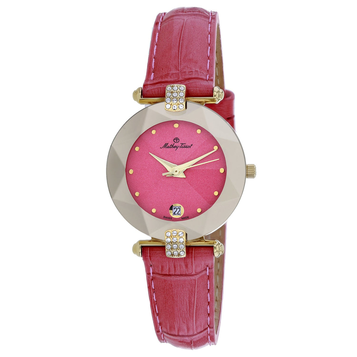 Mathey Tissot Women's Pyramide Pink dial Watch