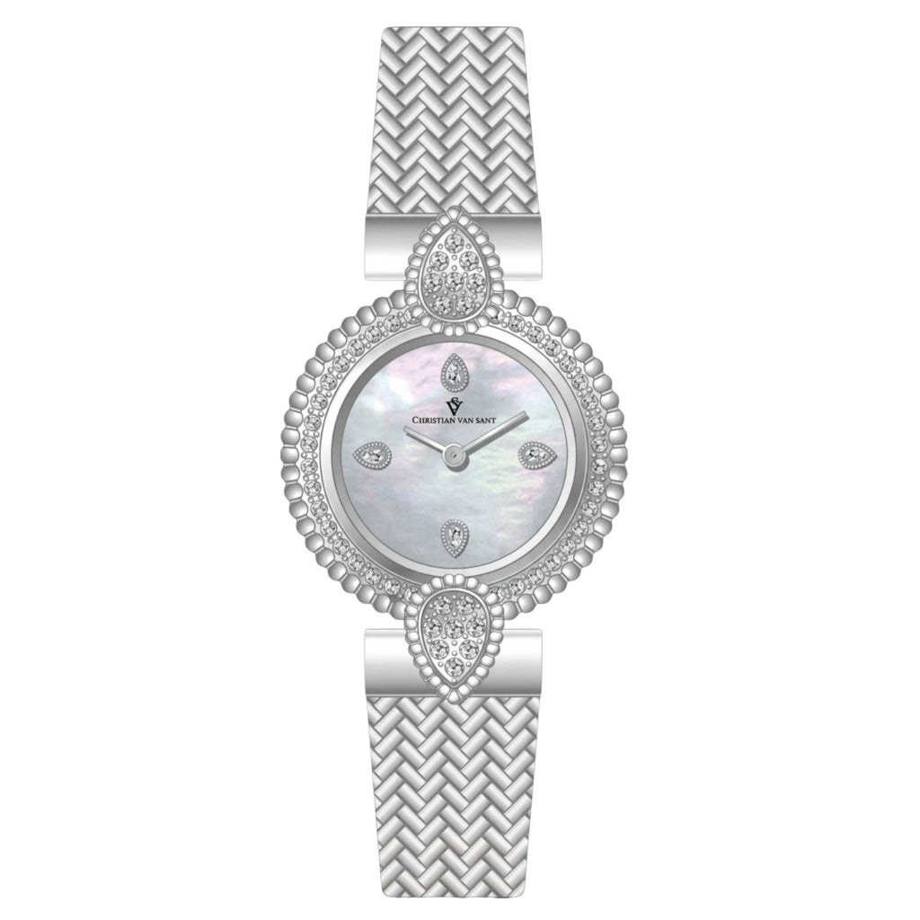 Christian Van Sant Women's White Round 23mm