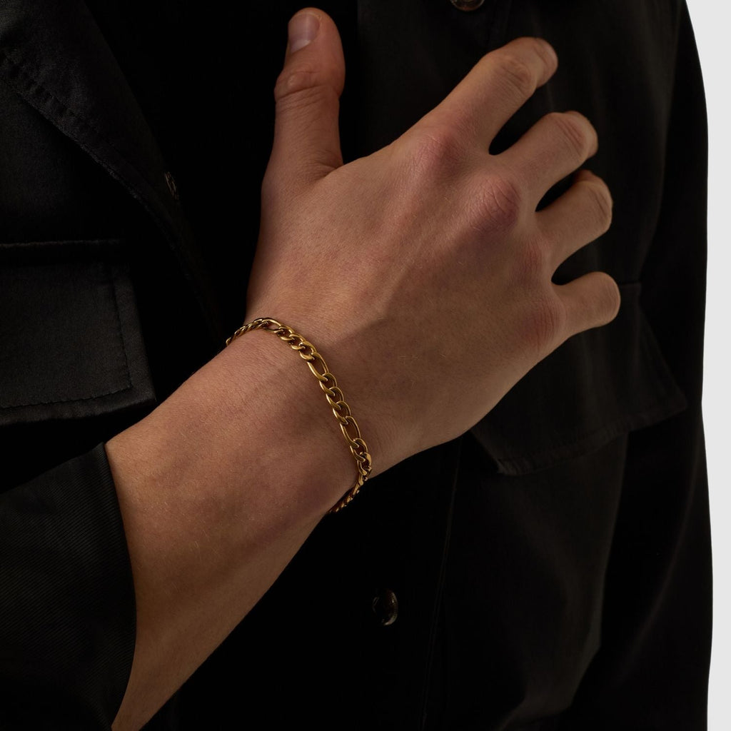 Figaro Bracelet (Gold) 5mm