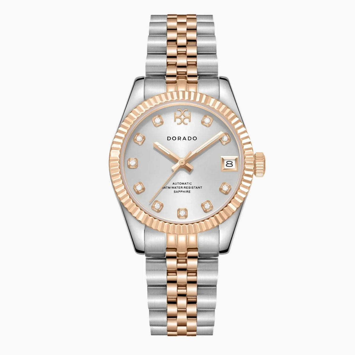 DORADO Rose Two Tone Timeless Watch - Silver
