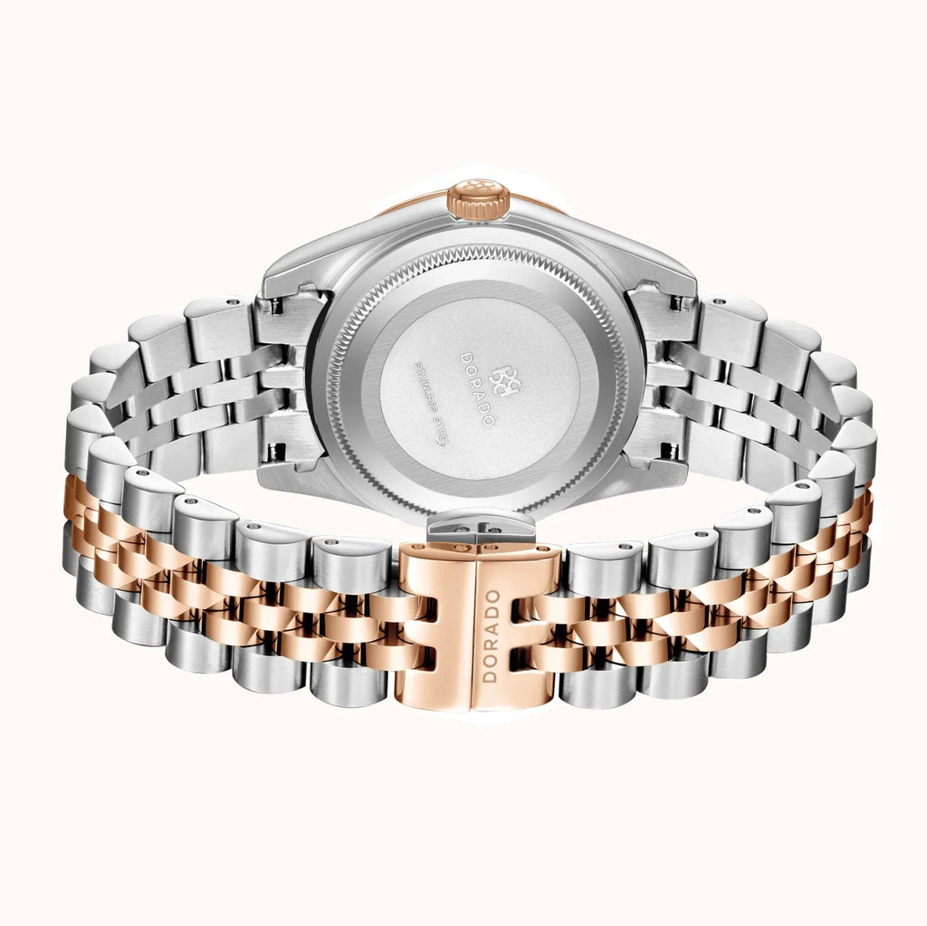 DORADO Rose Two Tone Timeless Watch - Silver