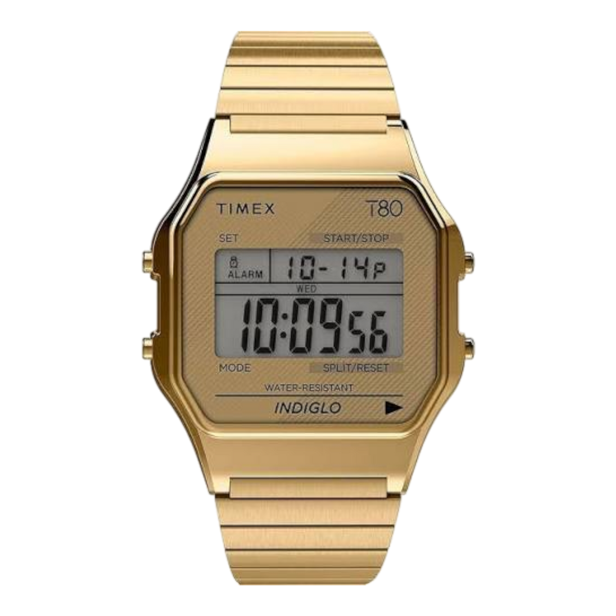 Timex T80 34mm Digital Watch in Gold-Tone | Men - OS