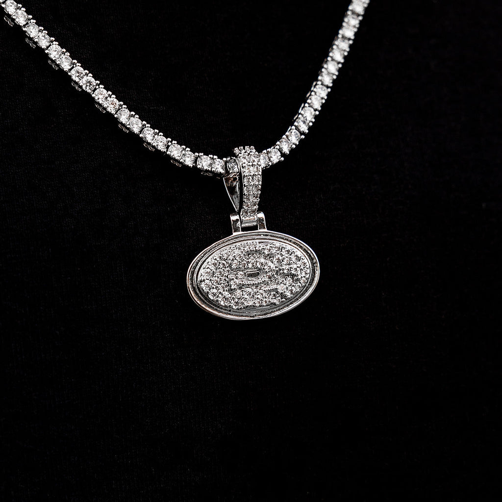 San Francisco 49ers Official NFL Micro Logo Pendant - White Gold