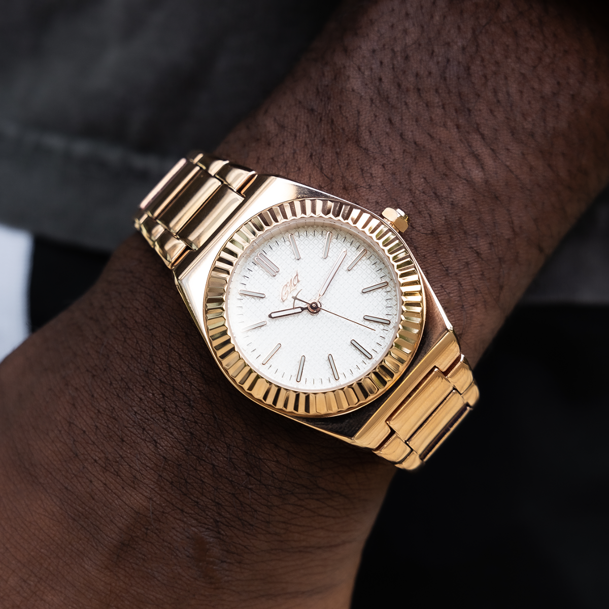 36MM Fluted Bezel Alpha Era® in Rose Gold