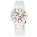 Rado TRUE Round Automatic Open Heart White Dial Ceramic Unisex Watch R27115012