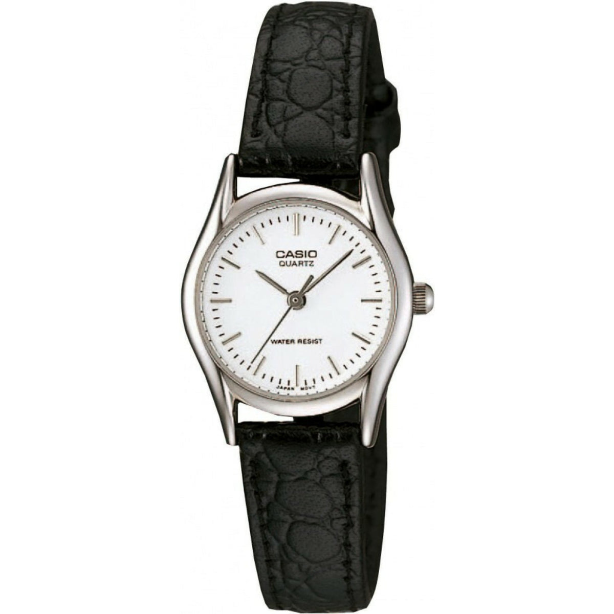 Casio Women’s Black Analog Watch with White Dial - LTP-1094E-7ARDF