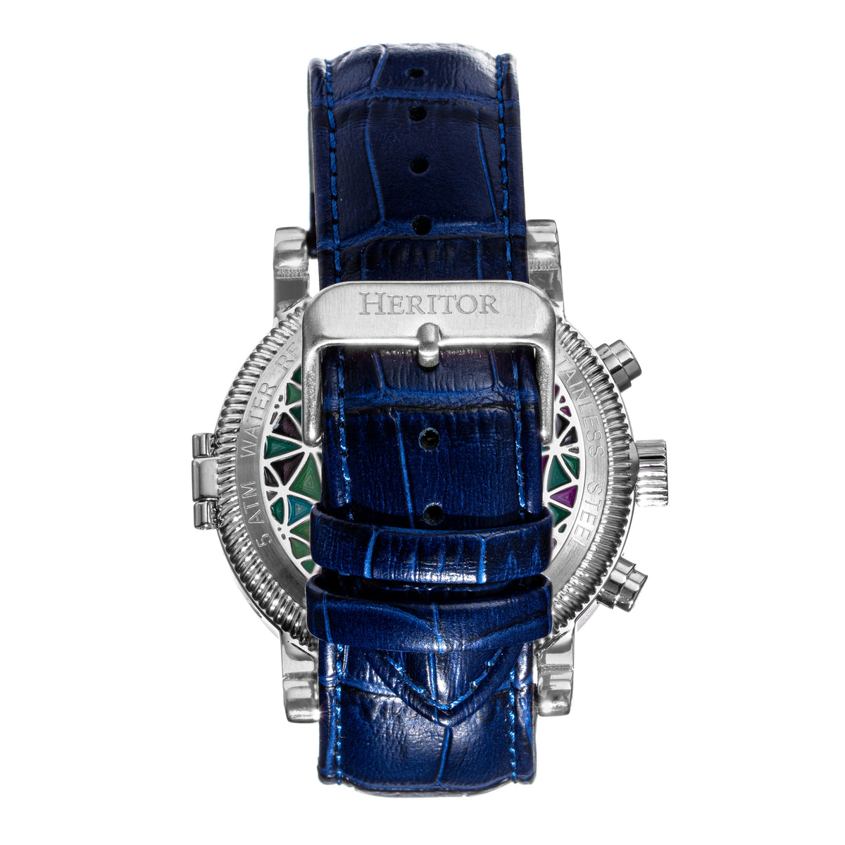Legacy Leather-Band Watch with Day & Date