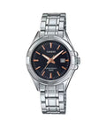 Casio Women’s Black Dial Stainless Steel Bracelet Watch - LTP-1308D-1AVDF