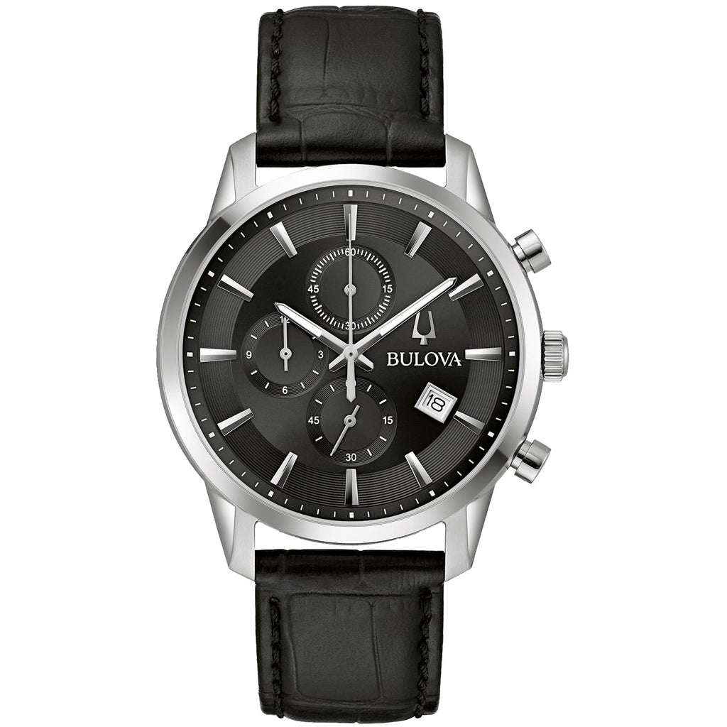 Bulova Men's Sutton Black Dial Watch