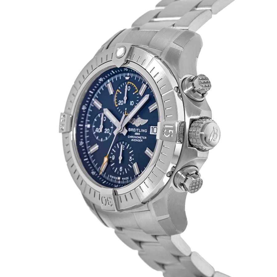 Breitling Avenger Chronograph 45 Automatic Blue Dial Stainless Steel Men's Watch A13317101C1A1