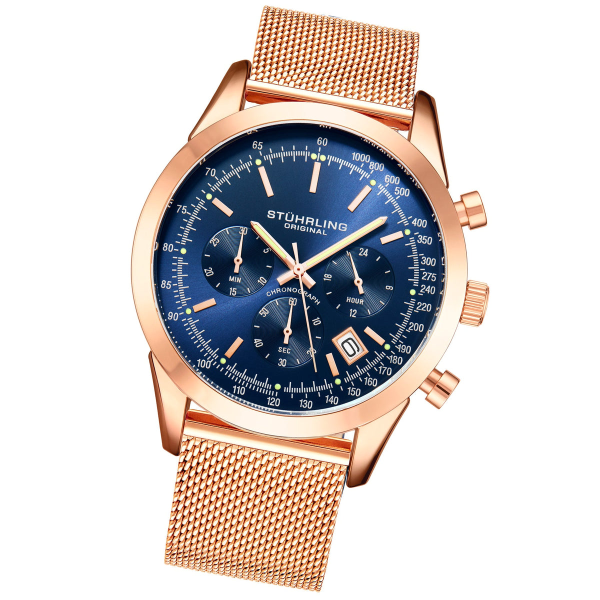 Preston 3975 Quartz 44mm Chronograph