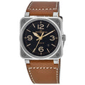 Bell & Ross BR 03-92 42mm Black Dial Leather Strap Men's Watch BR0392-GH-ST/SCA