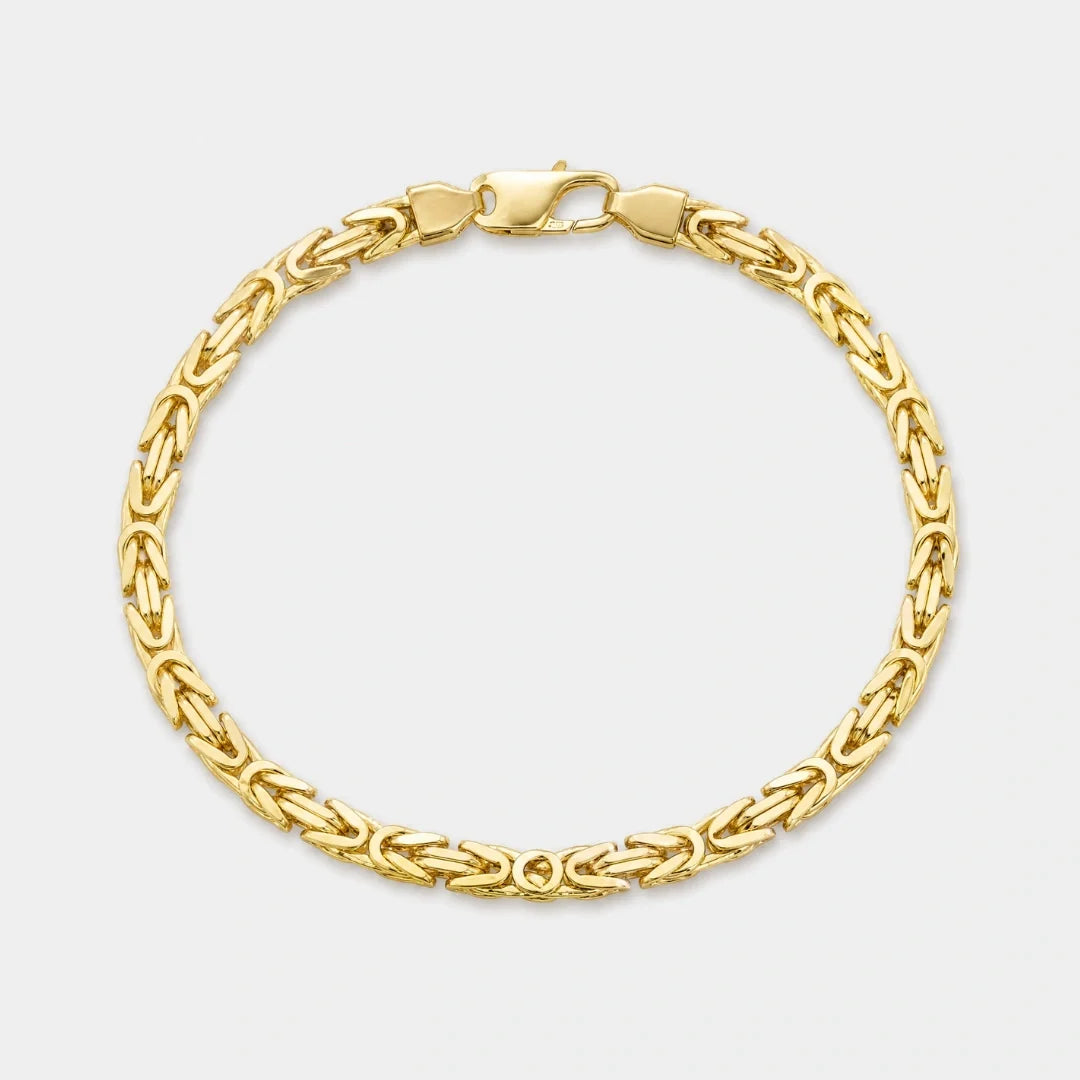 Women's Byzantine Bracelet (Gold) - 6mm