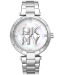 DKNY LOGO Essential Logo White MOP Womens Watch