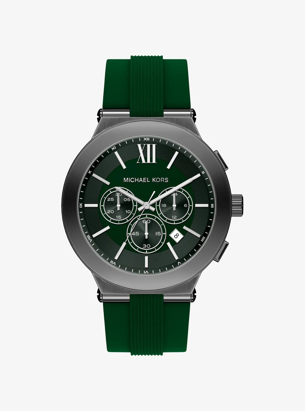 Oversized Billie Gunmetal and Silicone Watch