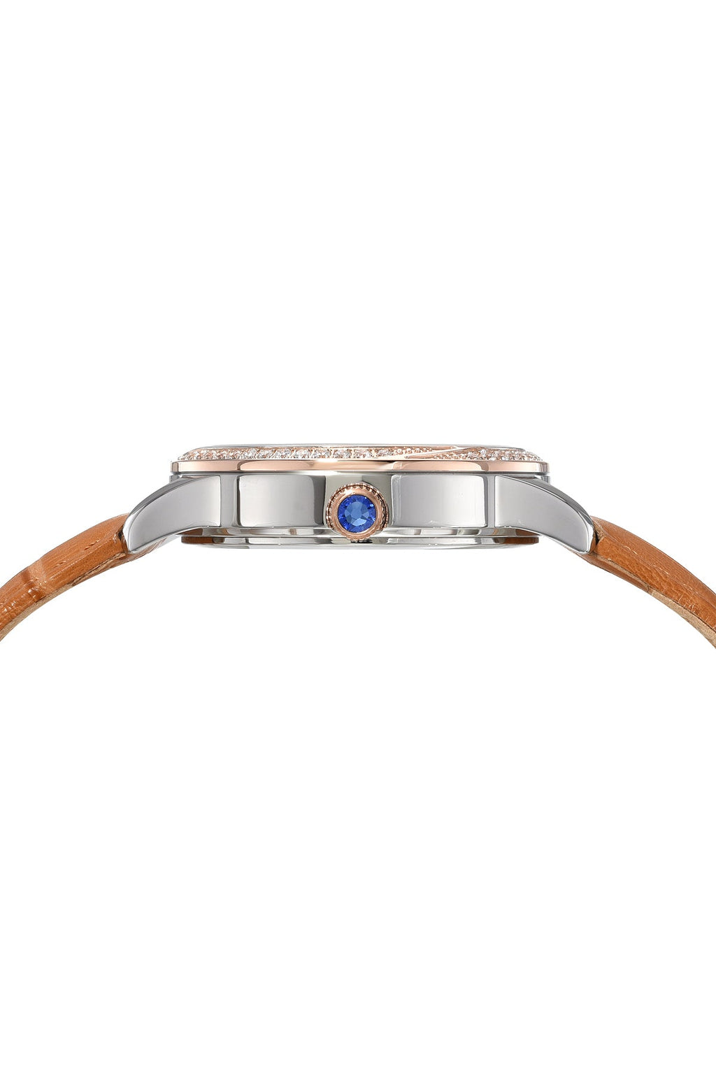 Ruby Women's Cognac Crystal Watch