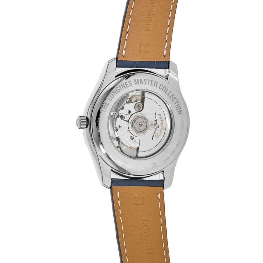 Longines Master Collection Moonphase Automatic Blue Dial Leather Strap Men's Watch L2.919.4.92.0