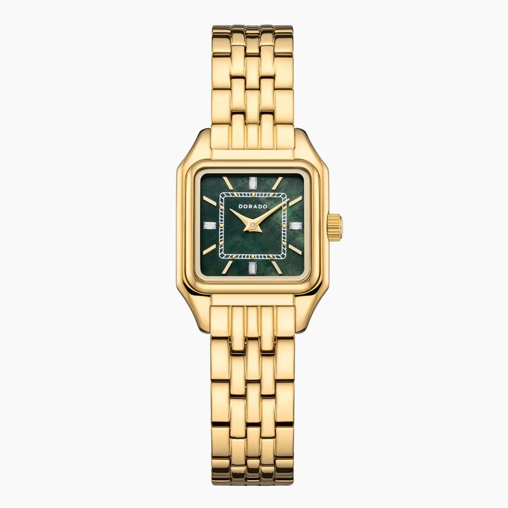 DORADO Satin Square Watch - Green