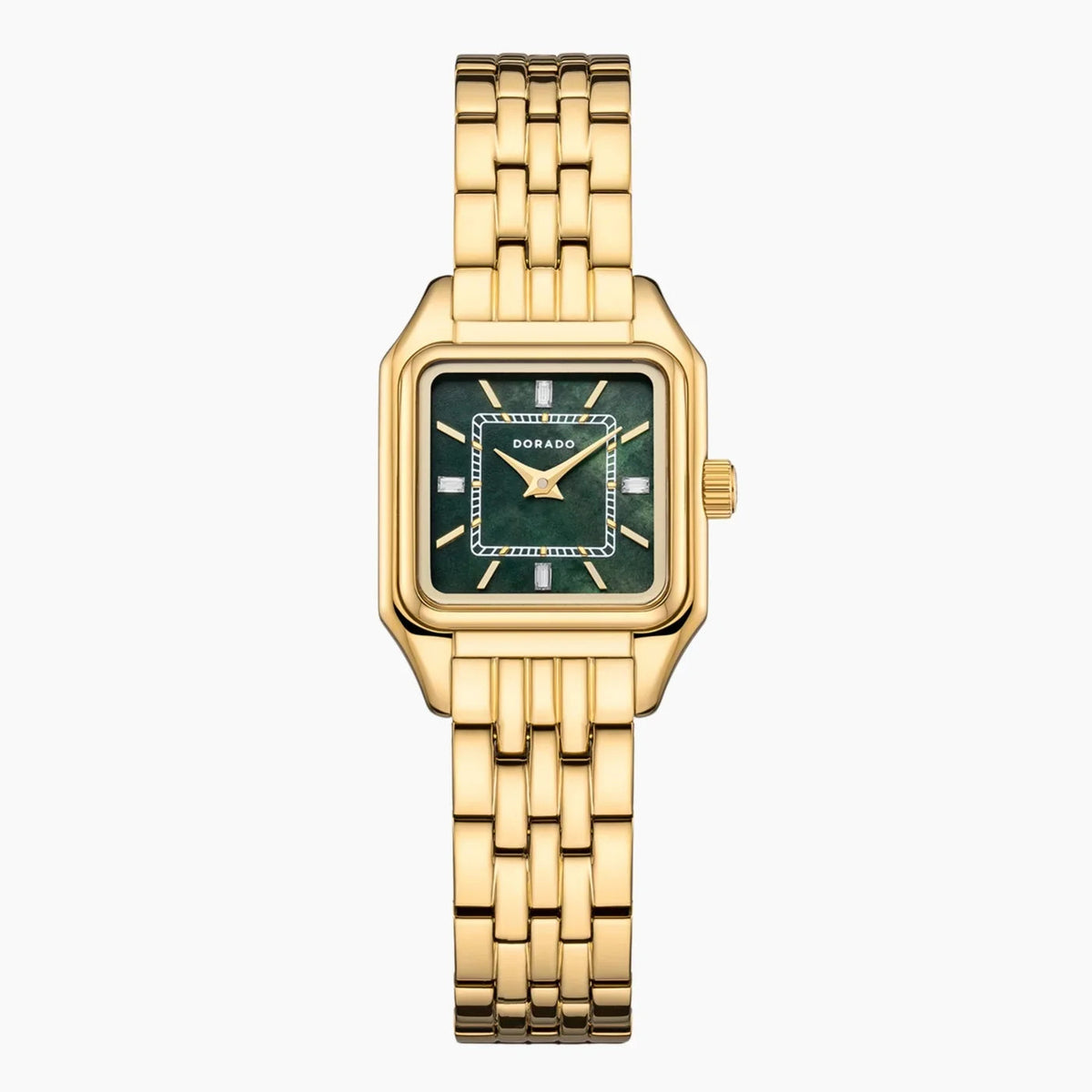 DORADO Satin Square Watch - Green