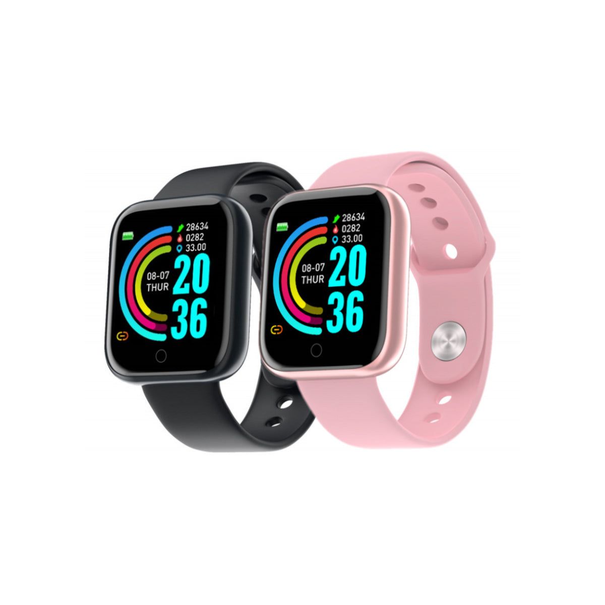 Activa Smart Watch For Goal Setters - Silver on Black