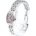 Franck Muller Cintree Curvex Quartz gold And Crocodile With Diamond Bezel Watch (Pre-Owned)