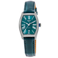 Longines Evidenza Automatic Green Dial Diamond Bezel Leather Strap Women's Watch L2.142.0.60.2