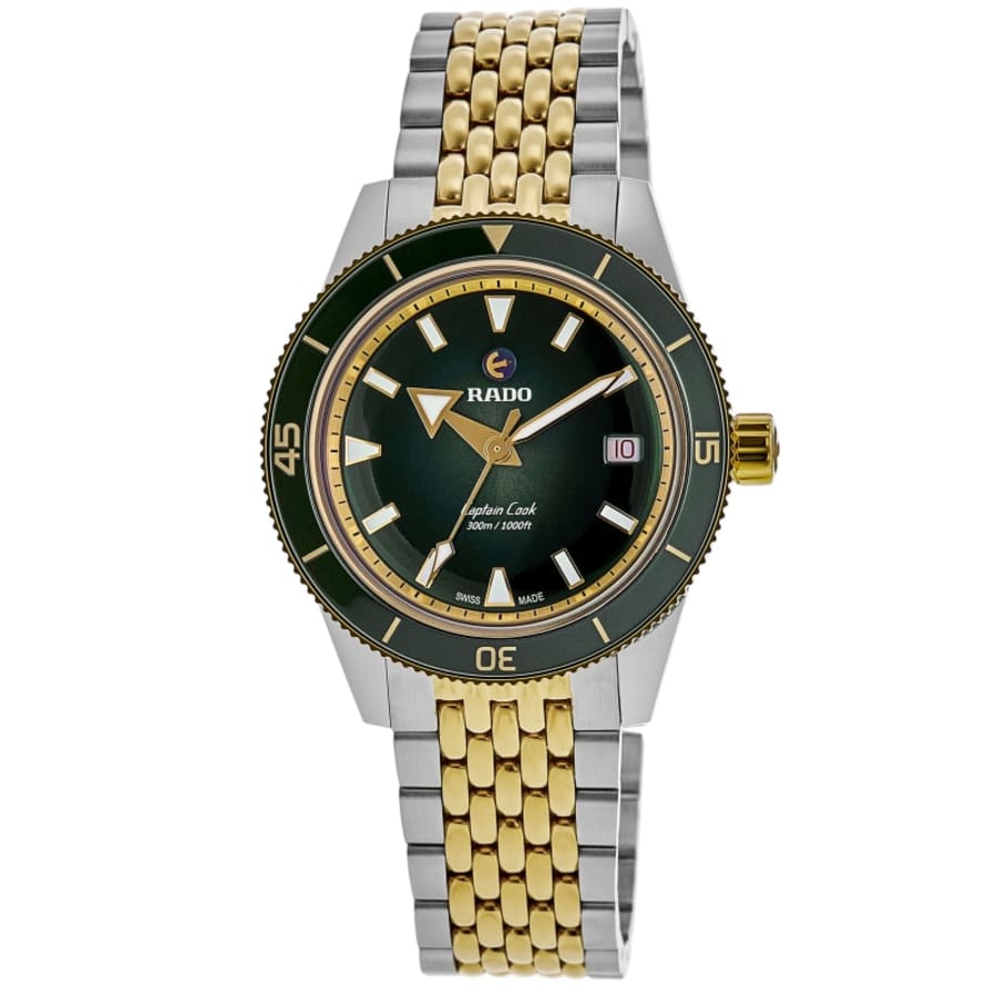 Rado Captain Cook Automatic 39mm Green Dial Two-Tone Stainless Steel Men's Watch R32225313