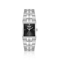 Strivo stainless-steel watch with stripe detail