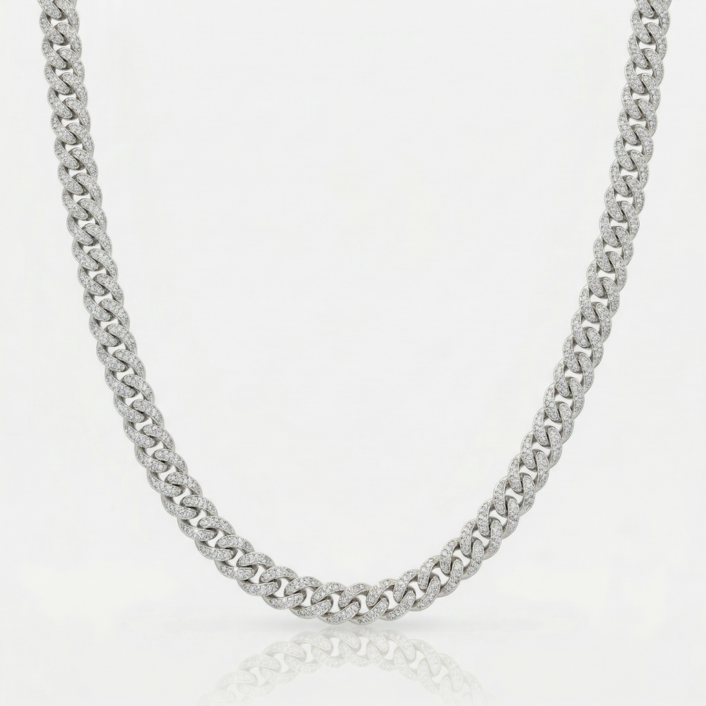 Iced Cuban Chain (Silver) 10mm