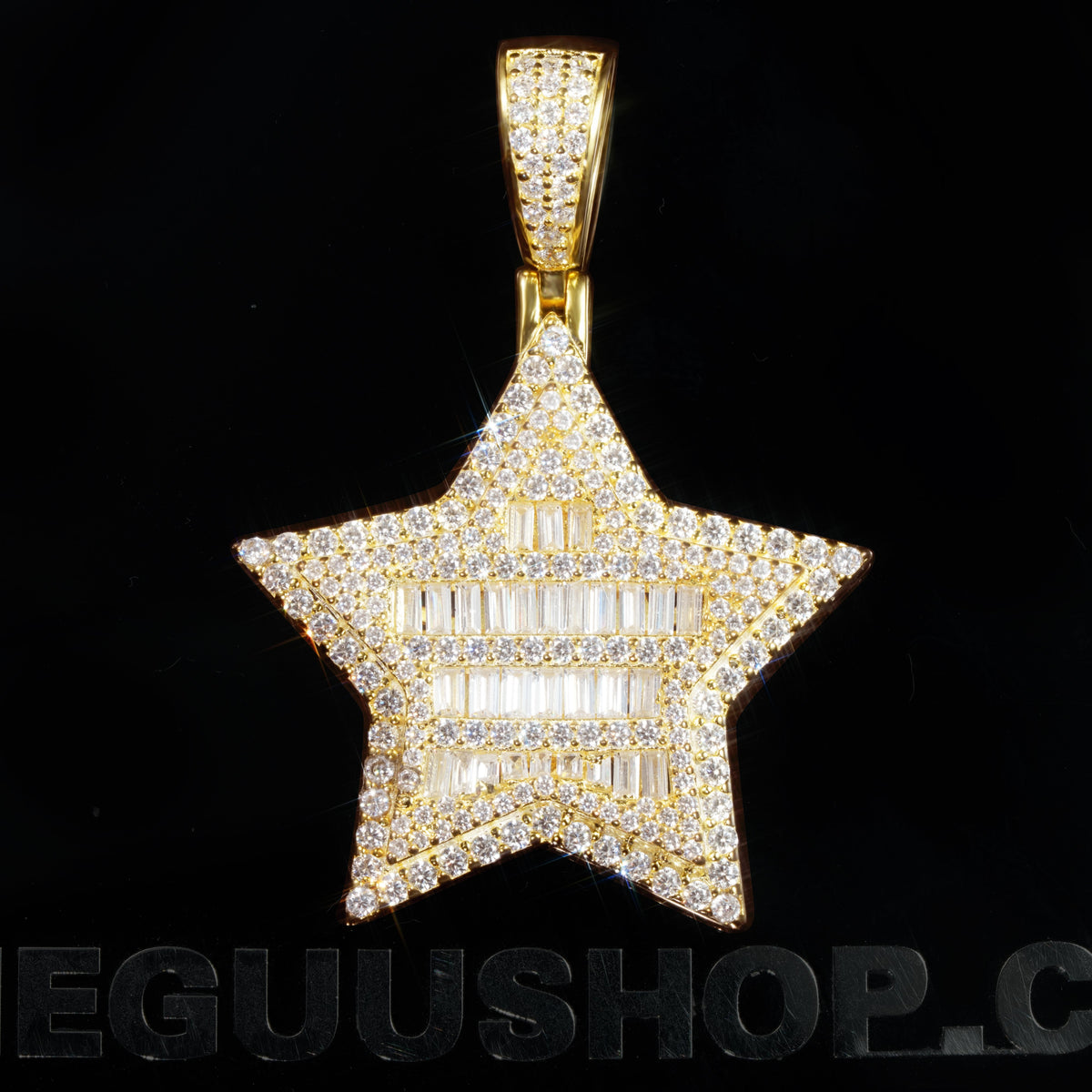 UPDATED 2019 Hip Hop CZ Pentagram Pendant