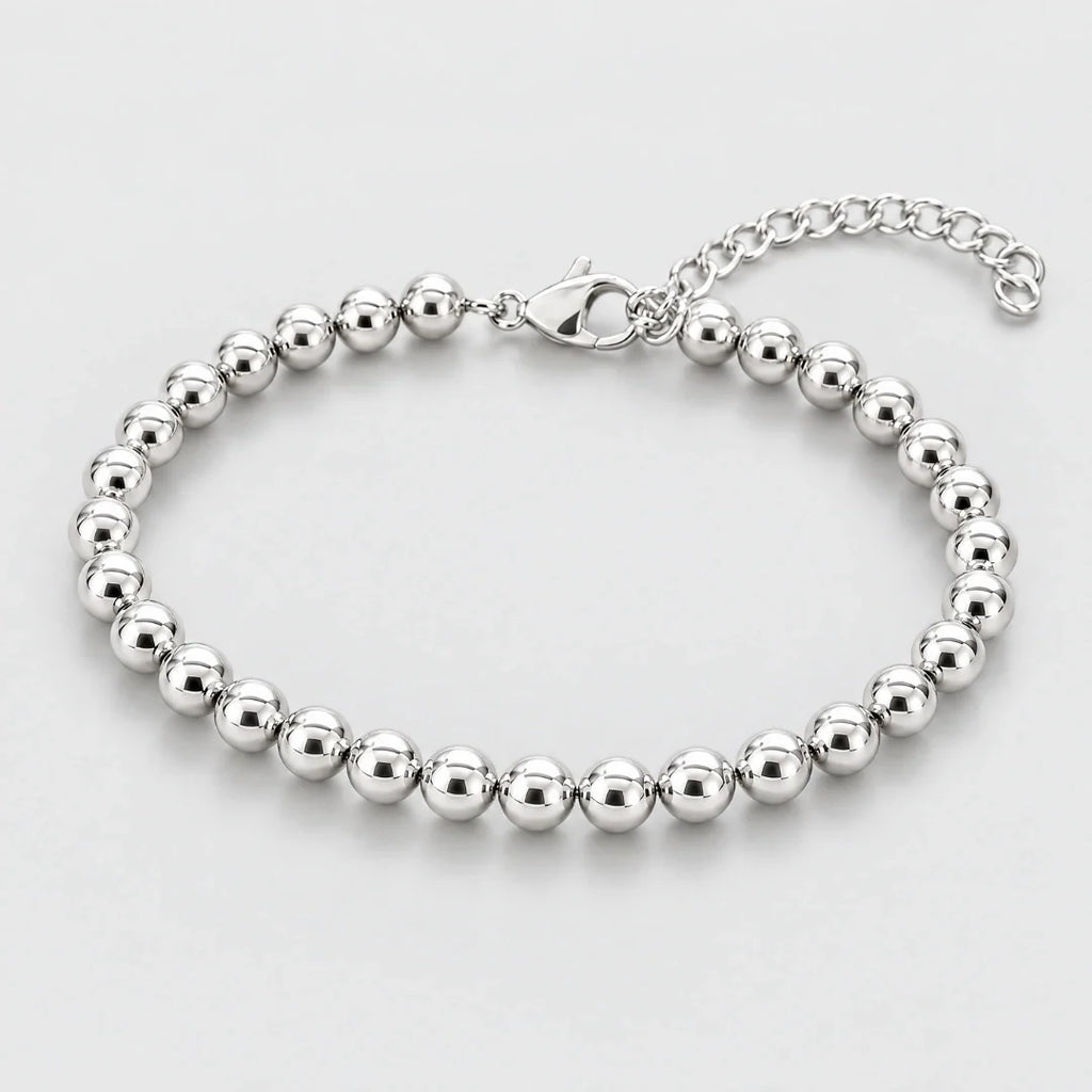 Women's Ball Bracelet (Silver) - 5mm