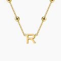 Letter Necklace w/ Satellite Chain