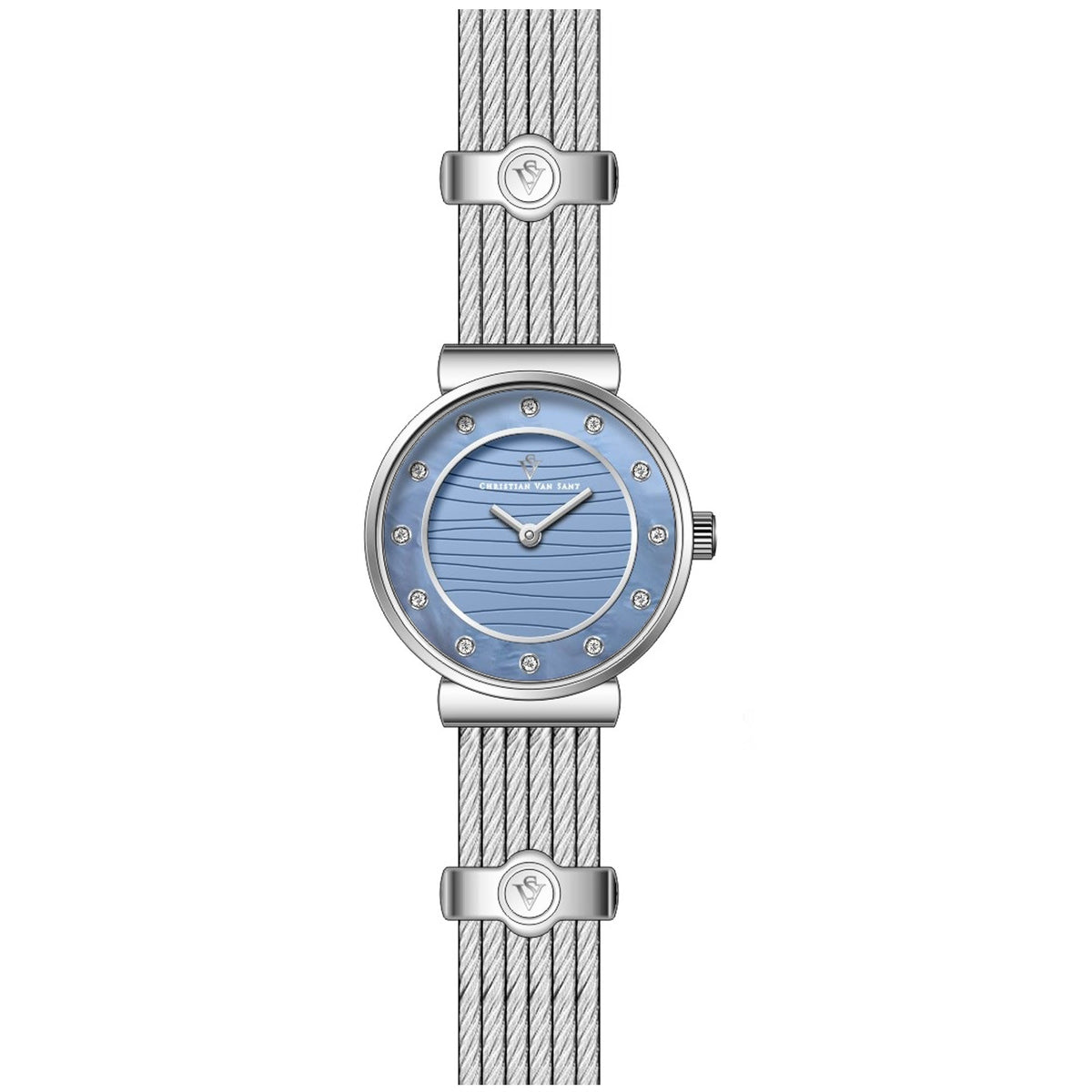 Christian Van Sant Women's Cavo Blue Dial Watch