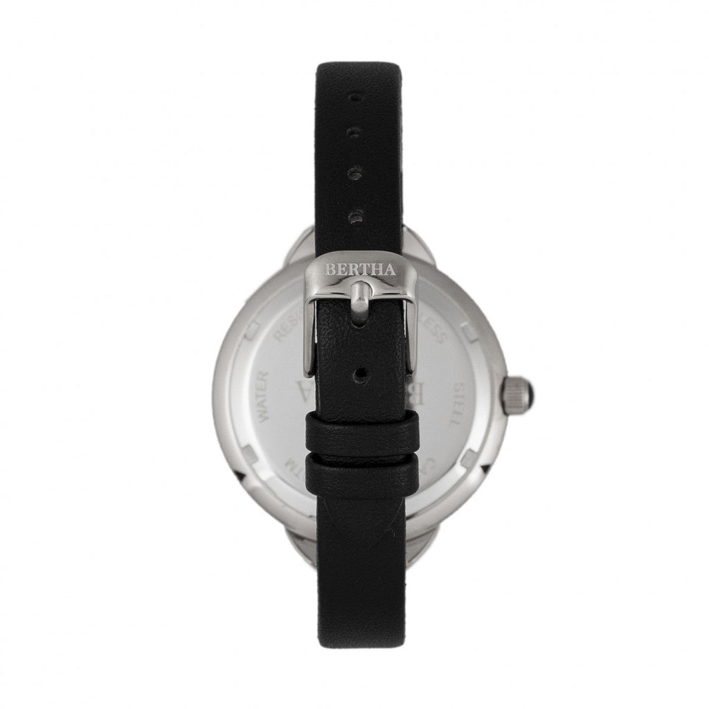 Madison Sunray Dial Leather-Band Watch
