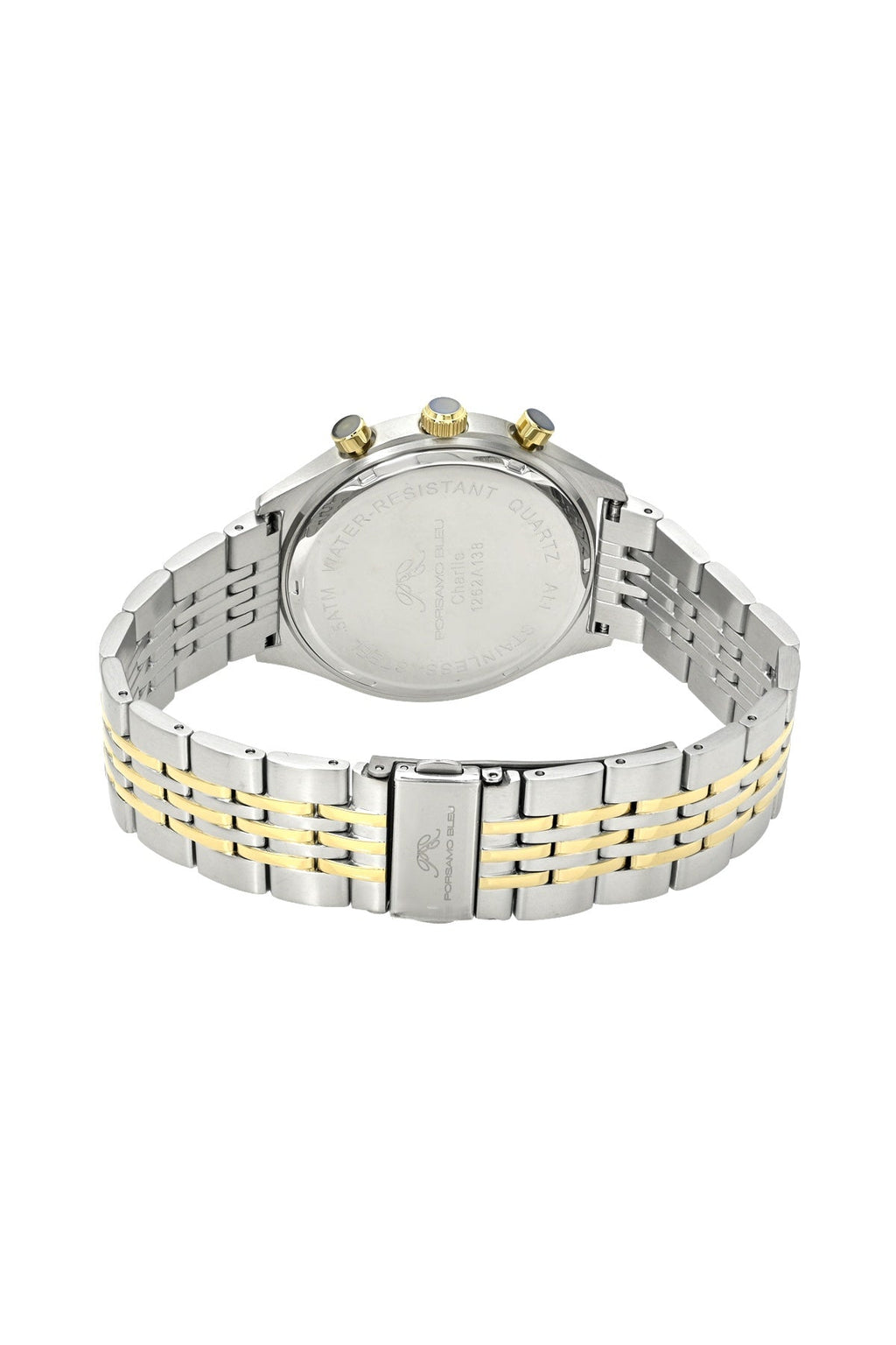 Porsamo Bleu Men's Charlie Two Tone Stainless Steel Watch 1262ACHS